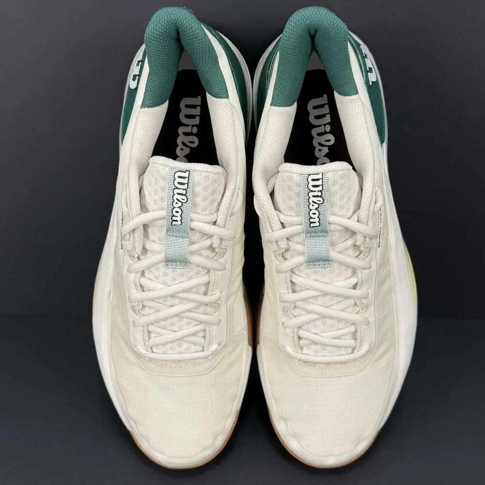 Wilson Rush Tour 5 Clay SAMPLE Men’s 10 Tennis Shoes White Green New